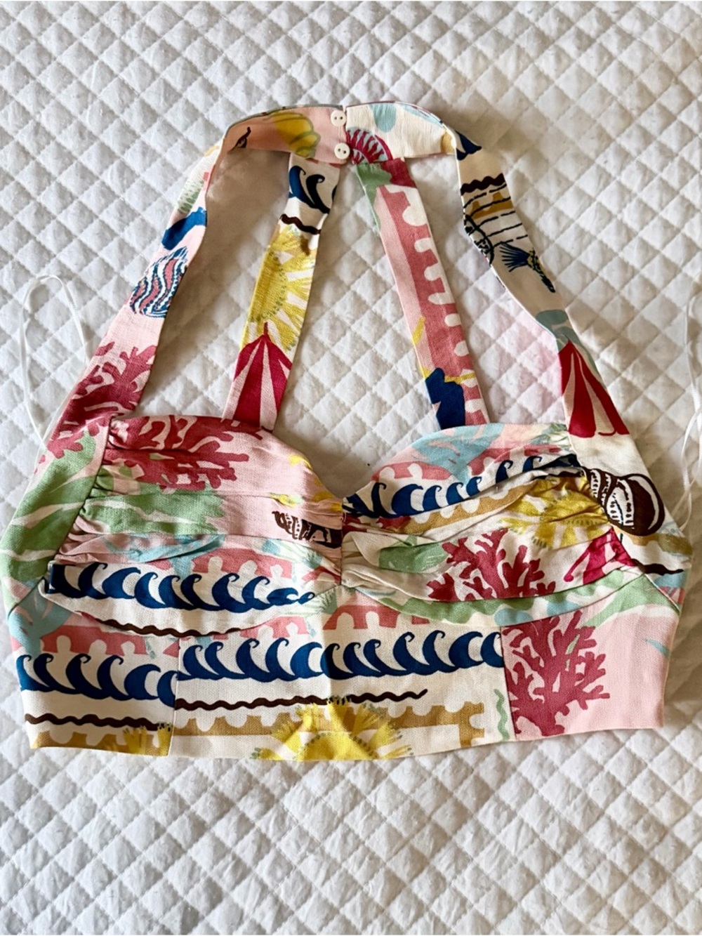 ZARA Patchwork Print Top & Cape Skirt Set | Size M and L | NWOT - Picture 9 of 13